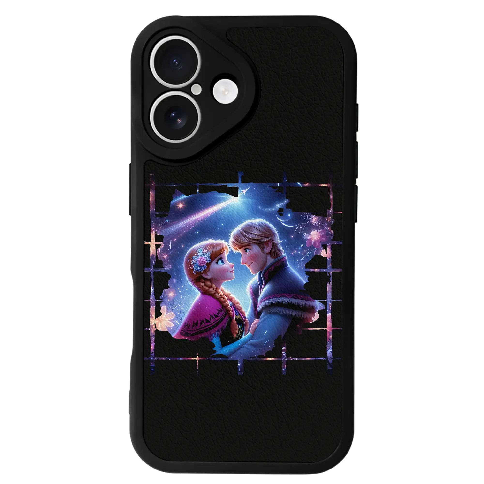 アナと雪の女王(Frozen) グッズ エルサ(Elsa) - IPhone 16シリーズ対応 ・ シリコンスマホケース ・ レザー調 ・ 高精度フィット ・ 耐衝撃 ・ ワイヤレス充電対応 ・ 精密カット